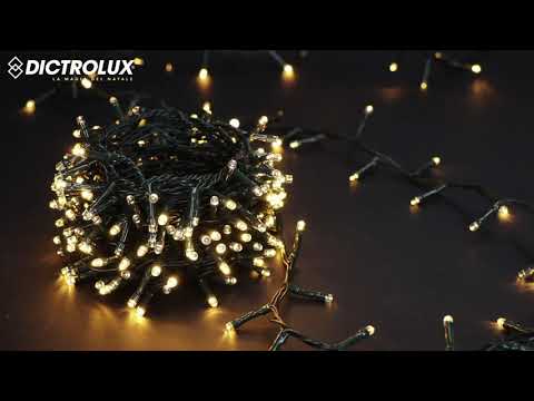 DICTROLUX - Catena Luminosa 1500 LED Bianco Caldo 30 metri